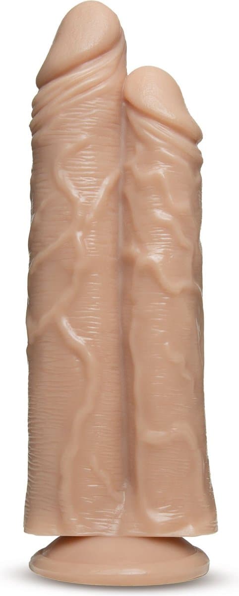 Dr. Skin - Double Trouble - Dubbele Dildo 26 cm - Vanilla — afbeelding 1