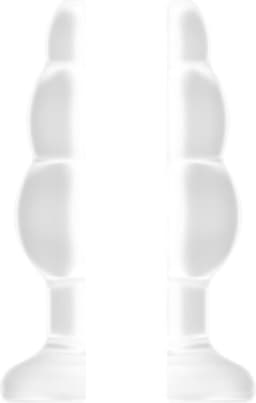 No.51 - Large Hollow Tunnel Butt Plug - 5 Inch - Translucent — thumbnail 3