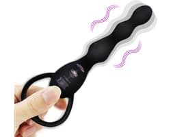 Trillende Prostaat Vibrator I Prostaat Stimulator I Anaal Vibrator I Clitoris en G Spot Stimulatie I Op Batterijen I 2 Standen I Zwart