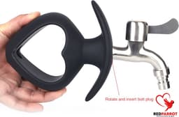 Anaal Plug XXL - Klysma Buttplug met Kraantje - Hol Design - Prostaat Stimulator — thumbnail 4