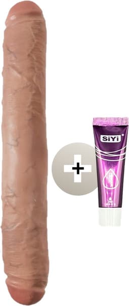 Erodit ® Duo flex - Dubbelzijdige dildo met glijmiddel- realistische dildo- anaal speeltjes mannen, vrouwen, koppels- dubbele penetratie dildo- sextoys — thumbnail 1