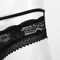 Open Sexy Heren Slip - Lingerie voor Mannen - Onderbroek - Ondergoed - Zwart — thumbnail 2