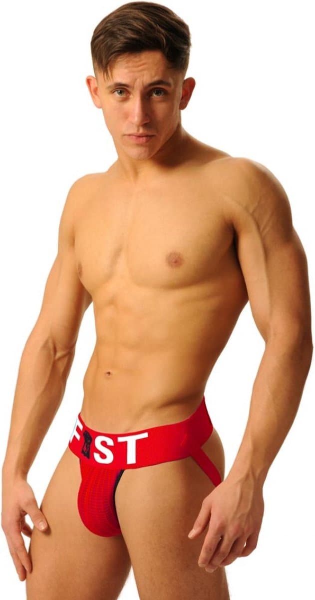 Fist Logo Jockstrap Rood maat Large — afbeelding 1