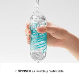 Tenga - Spinner 04 Pixel Masturbator - Transparant/Turquoise — thumbnail 2