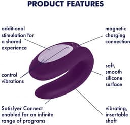Satisfyer 'Partnerbox 2', incl. Apptoys, Double Joy, Royal One, oplaadbaar, waterdicht, huidvriendelijke siliconen — thumbnail 5