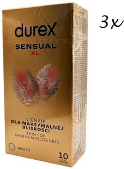 Durex Condooms - Sensual XL (=Nude XL) - 30 Stuks (3x 10 Stuks) - Huid op Huid Gevoel - Discreet Verzonden — thumbnail 1