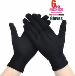 Katoenen Handschoen - Handschoenen - Gezondheidszorg - Ziekenhuis - Beauty Center, Kapper en Salon Spa Tattoo - Jewelry - Gloves Cotton - Jewelry Glove - ZWART Maat M/L 6Stuks/3Pairs      M/L    ………..    SQGTR — thumbnail 1