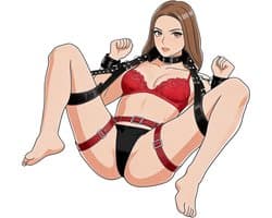 DOWO® - Body Bondage - Handboeien - Kleding Accessoires - Sexy Lingerie - Erotiek Riem - SM BDSM - PU Leer- Harnas Vrouwen - Handboeien - Sextoys voor vrouwen - Zwart