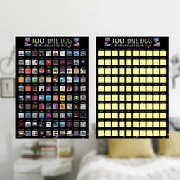 Krasposter voor koppels - Liefdesspel Poster - Romantische avonden - 100+ liefdesideeën - 44 x 6 cm - Zoals afgebeeld — thumbnail 5