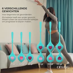 Bekkenbodemtrainer voor vrouw - Vaginale balletjes - Geisha ballen - Kegel Balls met 6 verschillende gewichten — thumbnail 4