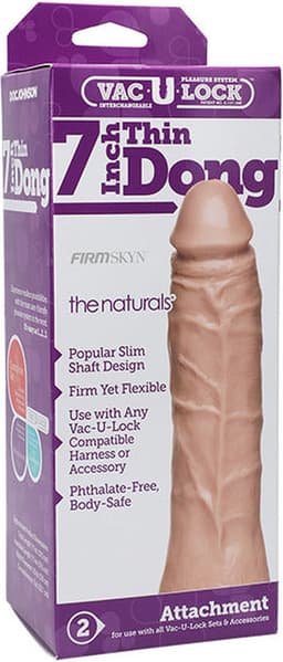 Doc Johnson Thin Natural - Dildo - Met Vac U Lock - Ø 40 mm — thumbnail 3