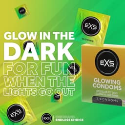 EXS Glow in the Dark lichtgevende condooms 100 stuks (grootverpakking) — thumbnail 3