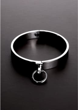 Triune - Classy Slave Collar with Gems - Size: 16 — thumbnail 2