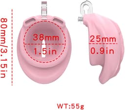 Kuisheidskooi met Vagina - 5 ringen - Penis Slot - Lock — thumbnail 4