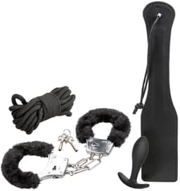 Sensationsdeluxe - BDSM Pleasure Kits - Bondage - Hand boeien - Spatel - Touw - Buttplug — thumbnail 1