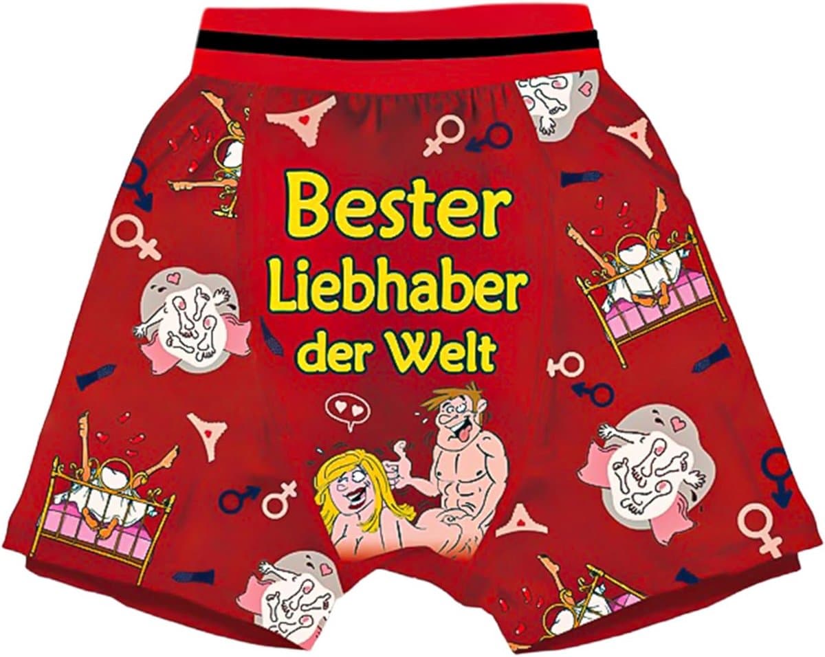 Grappige Boxershort met Tekst - Leuk Cadeau Heren - Verjaardagscadeau — afbeelding 1