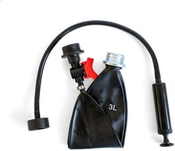 GASMASTER Rebreathing Bag XXL – 3L Rubber met RD40 Schroefdraad — thumbnail 3