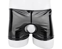 Ondergoed PU Leer - 2 gaten - Anus - Penis - Gay - Lingerie - Latex look