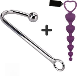 Anal Hook - Anaal Haak + - Anal Beads - Anaal Dildo - Anale Speeltjes - g spot - DISCREET verpakt - Anale haak - Anal Plug — thumbnail 2