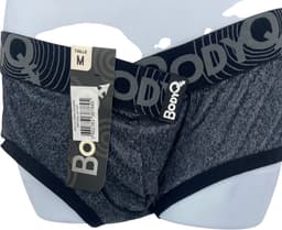 BodyQ Herenlingerie – Sexy Herenboxer in Grijs-Zwart | Comfortabel & Verleidelijk – Maat M — thumbnail 1