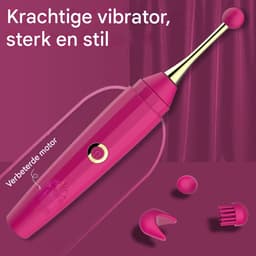 Vitdipy - Vibrators voor Vrouwen - Pinpoint Vibrator - Sex toys - Clitoris stimulator - Mini Vibrator - Vibrator orgasme pen - Vibrators voor Vrouwen en koppels - Roze — thumbnail 3