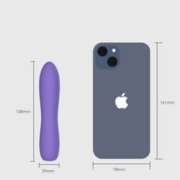 WINYI Brandy SUPER krachtige bullet vibrator - verwarmende kleine vibrator - zachte siliconen - oplaadbaar - waterdicht - paars — thumbnail 2