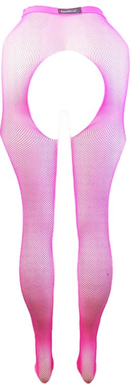 BamBella ® - Panty -Onesize - open kruis hoge kousen broek Dames - Onesize - sexy Erotische lingerie van kant roze — thumbnail 2