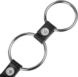 Rimba - Triple Cockring Metaal - Zwart — thumbnail 3