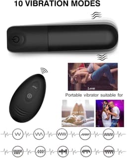 WINYI Rick remote control Bullet vibrator - klein - met afstandbediening - 10 m bereik - oplaadbaar - waterdicht - zwart — thumbnail 4