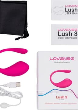 Lovense - Lush 3.0 - Draagbare Vibrator - Vibrerend Ei - Appgestuurd Luxe Vibratie Eitje - Sex Toys voor Vrouwen - Vibrators voor Vrouwen - Sex Toys voor Koppels - Roze — thumbnail 2