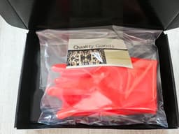 BamBella® - 100% LATEX Handschoenen kort BDSM SM sexy glans handschoen Rood — thumbnail 5