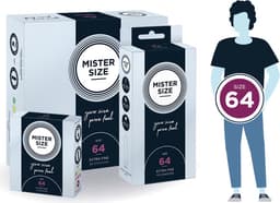 Mister Size - 64 - Ultra Dunne XXL condooms - 36 stuks — thumbnail 1