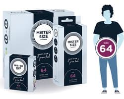 Mister Size - 64 - Ultra Dunne XXL condooms - 36 stuks