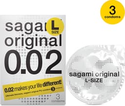 Sagami Original 0.02 L-size (2nd generation) ultradunne latexvrije condooms van polyurethaan — thumbnail 2