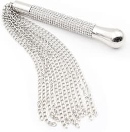 Smart Moves - Kettingen Flogger - Handvat Strass Steentjes - 44 cm - Zilver — thumbnail 4