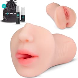DailyPlay Pocket Pussy voor Man - 3 in 1 – Blowjob Masturbator met Billen en Kunst Vagina – Sex Toys Mannen en Koppels – Nep Kut — thumbnail 1