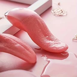Befvibrator - Ultiem genot - Realistisch - Tong - Beffen - Likken - USB - vaginale massage - Stil - Handzaam -Kerstcadeau - Feestdagen - Geschenk — thumbnail 1