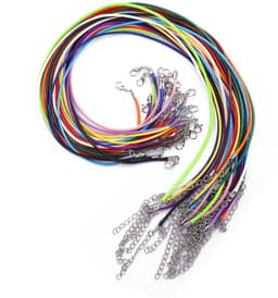 28 stuks ketting koord katoenen ketting 45 cm mix kleur ketting koord met kreeft klauw gesp sieraden maken ketting touw string met gesp voor doe-het-zelf armband hanger — thumbnail 4