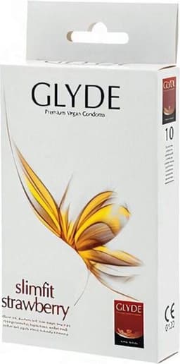 Glyde Ultra Slimfit Aardbei- 10 condooms — thumbnail 2