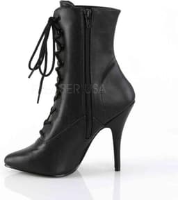 EU 37 = US 7 | SEDUCE-1020 | 5 Lace-Up Ankle Boot, Side Zip — thumbnail 3