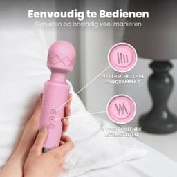 PureVibe® Silk Touch Clitoris Stimulator en Vibrator - Verbeterde Stimulator - Magic Wand Massager - Stil & Discreet - Vibrators voor Vrouwen - Seksspeeltjes - Sex Toys voor vrouwen en koppels - Roze — thumbnail 2
