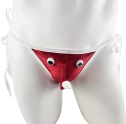 BamBella ® - string bongage - maat Onesize S M L - Sexy slip erotische onderbroek valentijnsdag kerst rood groen doorzichtig rollenspel kleding voor mannen — thumbnail 1