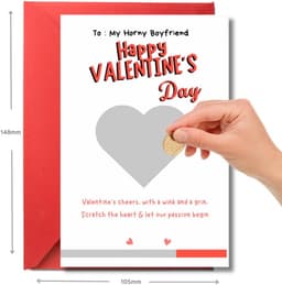 Ondeugende Valentijnsdagkaart voor Vriend of Echtgenoot - Kraskaart Geschenk voor Hem — thumbnail 5