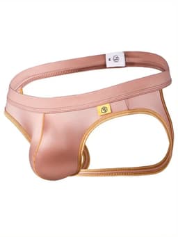 Sexy Ice Silky Jockstrap - Rosé Goud - Zijdezachte Stretch - Maat XL | LS060 — thumbnail 1