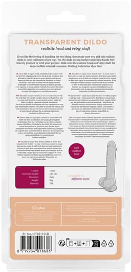 Jelly Dildo met Ballen - 13,5 cm — thumbnail 5
