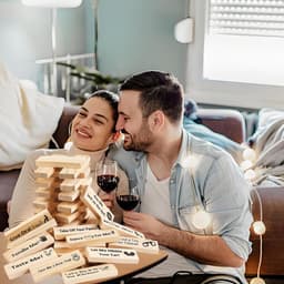 Ondeugend Torenspel voor Koppels - Spannend Houten Blokken Spel voor Date Night — thumbnail 2