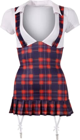 Cottelli Collection – Schoolmeisje Mini Jurk voor Ondeugende Spelen of Spannende Verassingen – Maat M – Purper — thumbnail 1