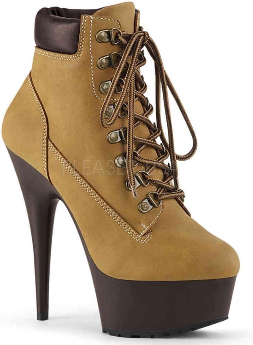 Pleaser - DELIGHT600TL02 Plateau Laarzen - US 12 - 42 Shoes - Bruin — afbeelding 1