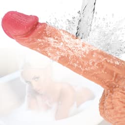 IntiMate® Alexander - Stotende en Roterende Dildo - Sexmachine met Afstandsbediening - XXL Vibrerende Monsterdildo - Handsfree Neukmachine Dildo met Zuignap - Levensecht Materiaal - 23cm Lange Realistische Structuur - Voor Anaal En Vaginaal Gebruik — thumbnail 4