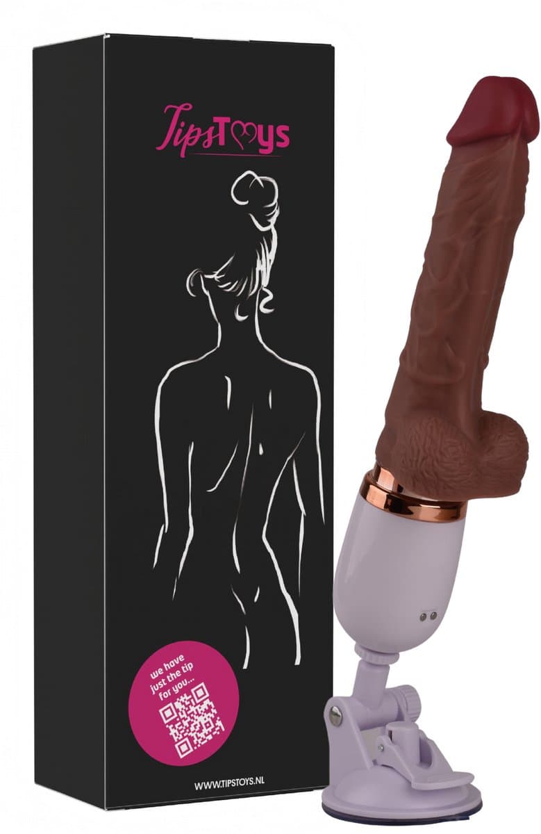 TipsToys® Seksmachine Vibrator - Stotende Sexmachine Dildo - Seksspeeltje voor Vrouwen - Sextoys — afbeelding 1